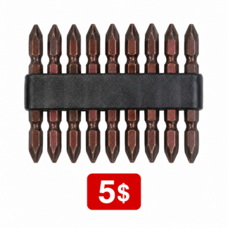10pcs (made in taiwan) 65mm A-2 alloy double head + steel magnetic screwdriver bit set