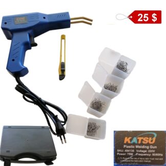 75 watt car bumper plasting welding tool + stapples + cutter + plier + black case from KATSU (454130)