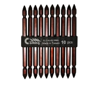 10 pcs 110mm steel magnetic double head screwdriver bit set