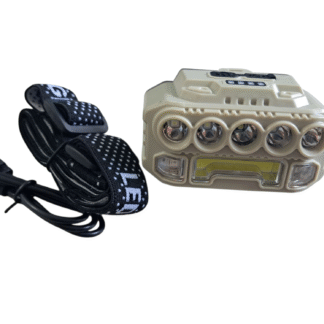 super bright COB strip 5 light modes head light