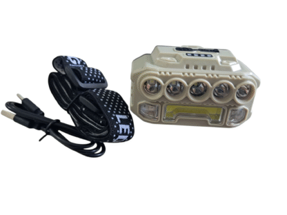 super bright COB strip 5 light modes head light