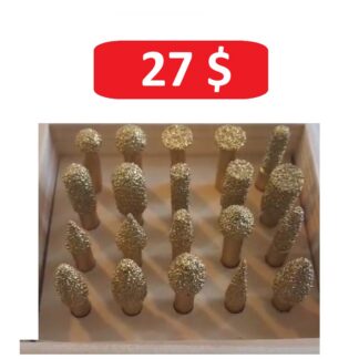 Electro plated diamond 20pcs indu (124304)
