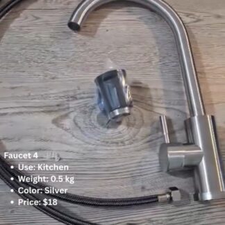 Faucet4 kitchen silver color