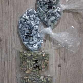 100 pcs metal nuts 4mm & 100 pcs metal nuts 5mm &100 pcs metal nuts 6mm & 100 pcs metal nuts 8mm