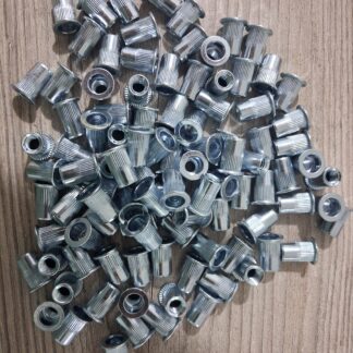 50 pcs metal nuts 6mm & 50 pcs metal nuts 8mm