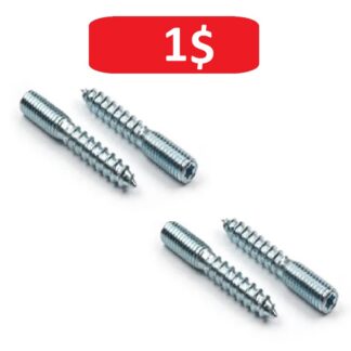 LEG STUDS - 50mm x 8mm - Zinc Plated - 4pcs